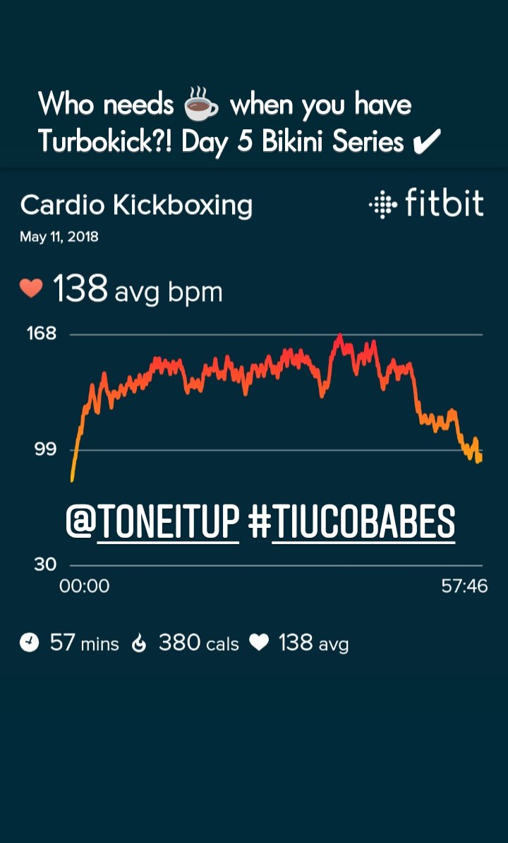 lmaveTIU's tweet photo. Got in my cardio and toning in one intense class! Happy Flex Friday #TIUteam @ToneItUp #TIUBikiniSeries https://t.co/fBXamPfCoC