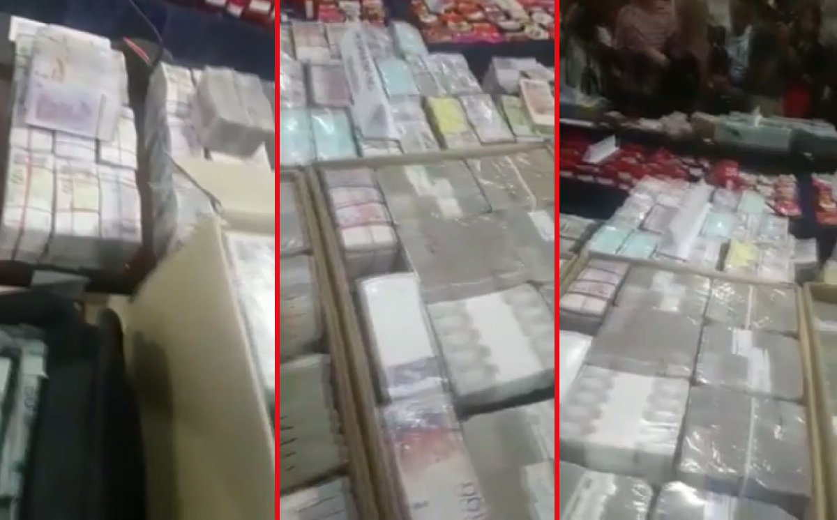 AdnanKavustur's tweet photo. Bugün seçimi kaybeden Malezya Başbakanı Necip Rezak'a yönelik düzenlenen yolsuzluk operasyonunda kutu ve çantalar dolusu dolar, pırlanta ve elmaslar ele geçirildi. Rezak özel jet ile ülkeden kaçtı. 

Rezak görevdeyken kendisine yolsuzluk davası açan savcılar görevden atılmıştı. https://t.co/36TbdiEWfB