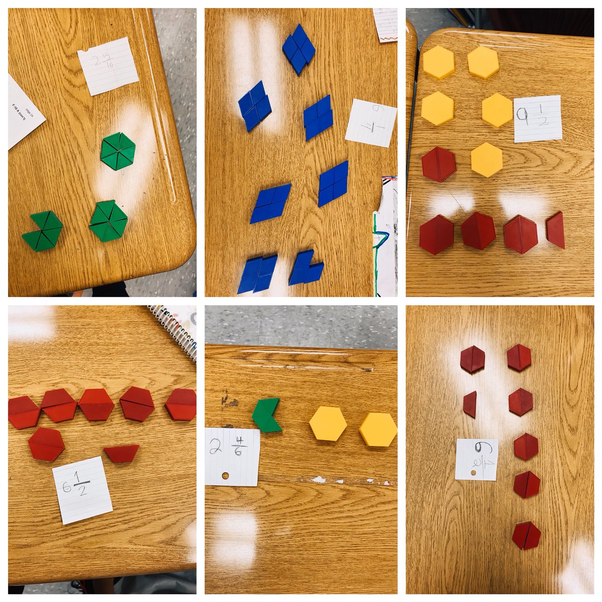 MissBelland's tweet image. Working on mixed numbers today #fractiontalks @SMCDSB_SAM