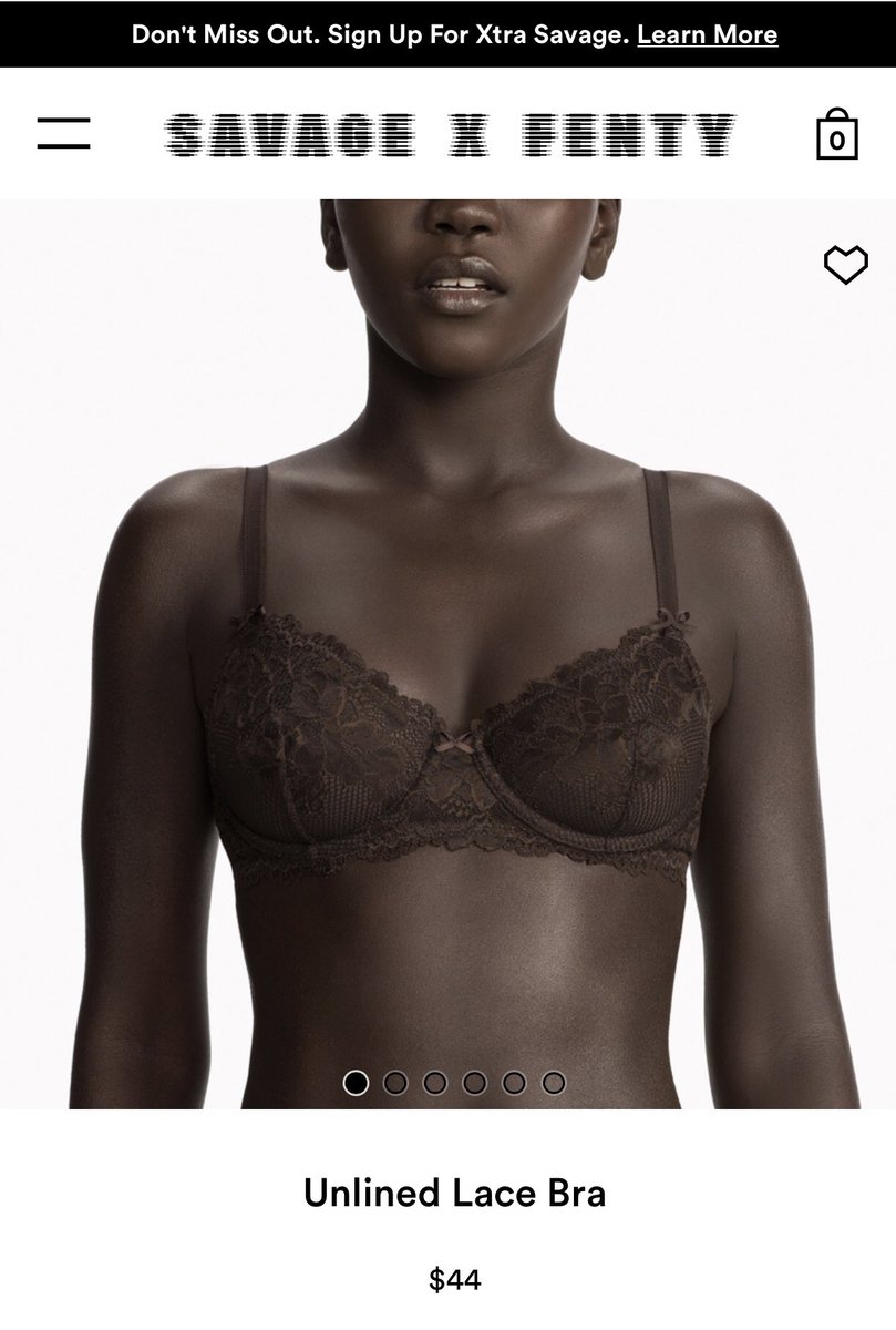 Savage X Fenty Unlined Lace Bra