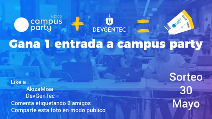 Maldyto_Nazy's tweet photo. Dinámica en facebook
#cpmx9 y #devgentec https://t.co/LZrspVElXB