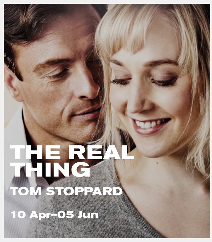 Toby Stephens and Hattie Morahan in The Real Thing. Happy birthday to  