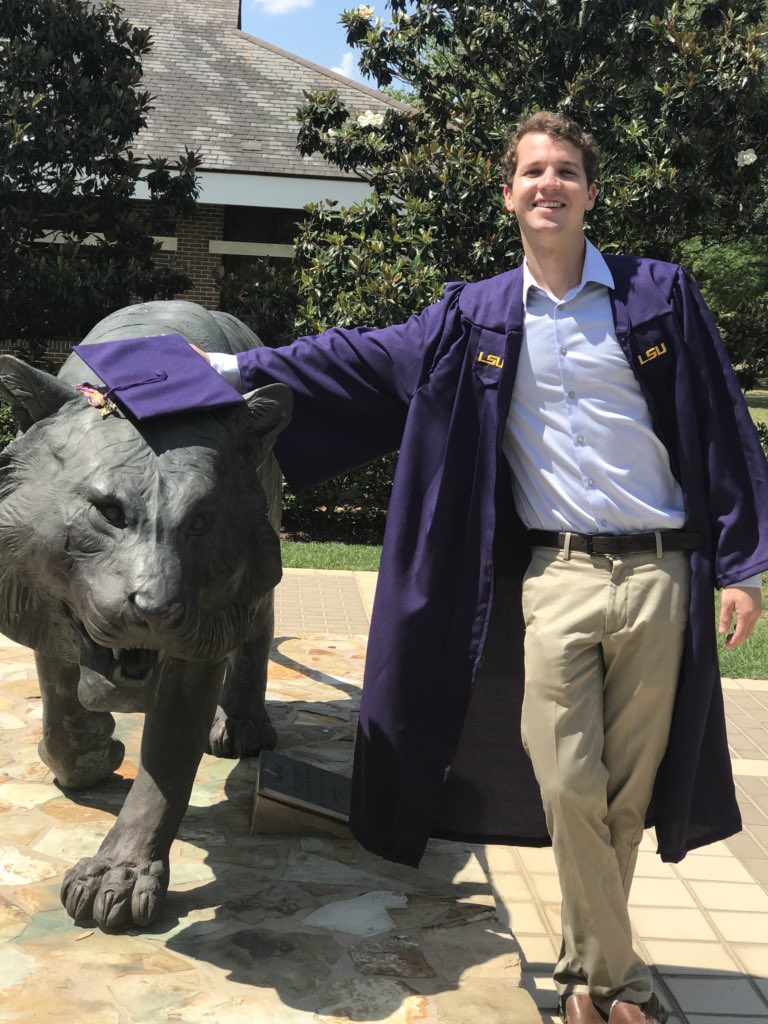 LSU College of Engineering has one more amazing alumnus - congratulations Conner Wright. #LSUgrad #LSU18