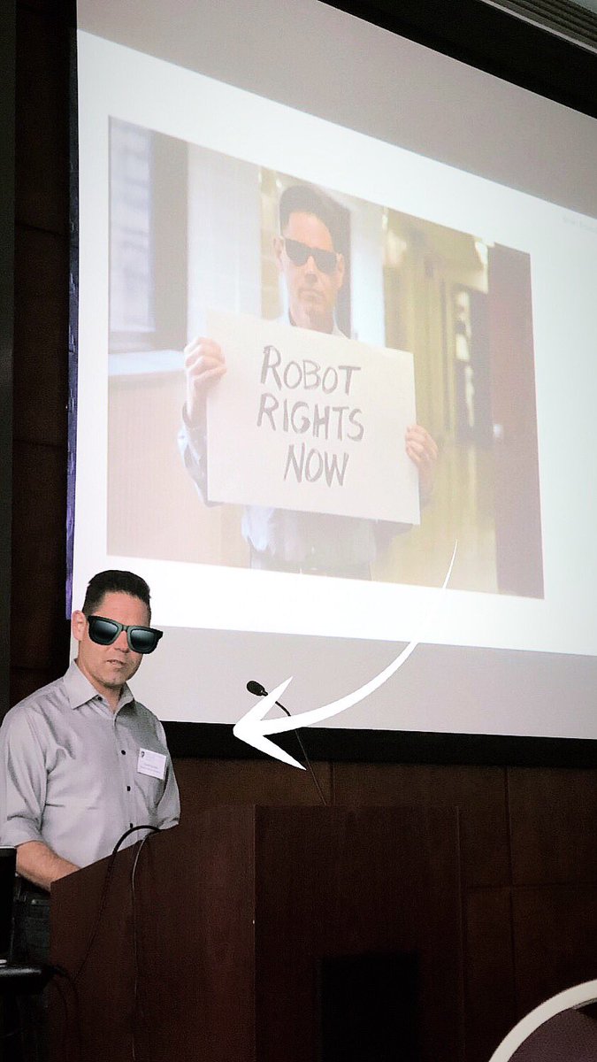 BB_AI_2018's tweet photo. Great to hear from the man behind the sunglasses today! (no he didn’t wear sunglasses for the presentation) https://t.co/46pnPQStAg