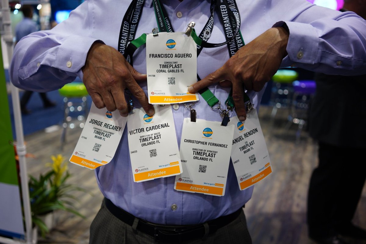 TimePlastHQ's tweet photo. Last day of the inspiring &amp; exciting #NPE2018 The Plastics Show, we've had such a great time! @PLASTICS_US #PlasticsRevolution #TimePlast #FridayFeeling https://t.co/xBWDL5szxb