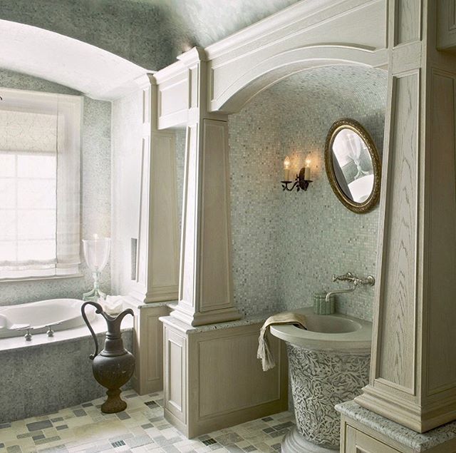 BarryDarrDixon's tweet photo. And for those who asked, a fuller visual of this ethereal bath, so calm and serene, designed for delightful clients here in Virginia. Wishing everyone calm and serenity this May weekend. 🌿  #calm #peaceful #bath #room #interior #design #inspiration #… https://t.co/0eswU5pnu8 https://t.co/xDPqVvUNTG