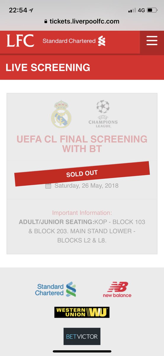 AOLSC's tweet photo. Looks like our Branch sold out Anfield, well done us #LFC #AOLSC #ChampionsLeagueFinal https://t.co/lPbOpkFsqy