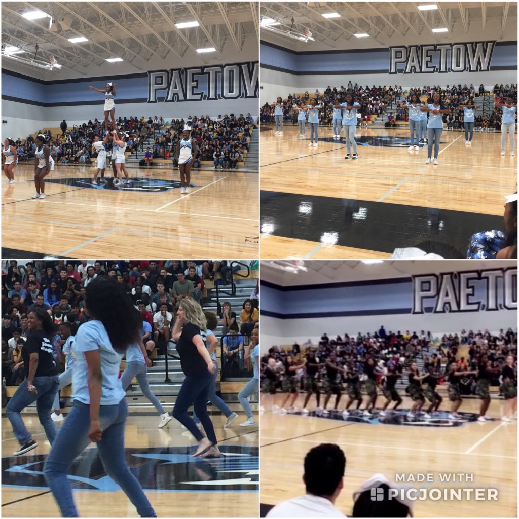 PaetowHS's tweet photo. Retweeted Prof. Wong (@josephinemwong):
What a high energy Pep Rally to close our first year! Those are our Principals dancing with PHS Step Team!! @medickerson @EduDumas #firstyearfire #PantherPride @PaetowHS πΎ π₯ π https://t.co/QjFxcri7Fa