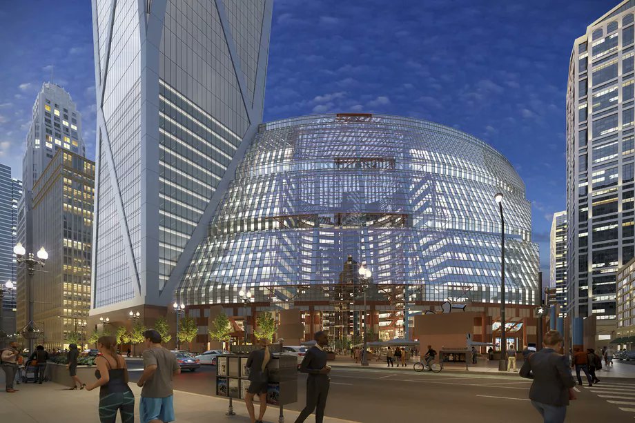 Get a sneak peak at these new renderings commissioned by <a href="/landmarksill/">Landmarks Illinois</a> that show how the Thompson Center could be saved. bit.ly/2rdzacn