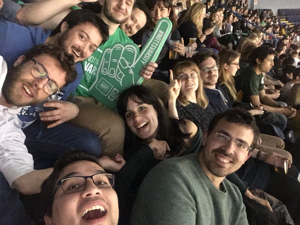 UoN_UTC's tweet photo. The group supporting our team #universityofnottingham #nottsvarsity #RollsRoyceUTC #phdlife #Engineering https://t.co/f1lQm6QhyL
