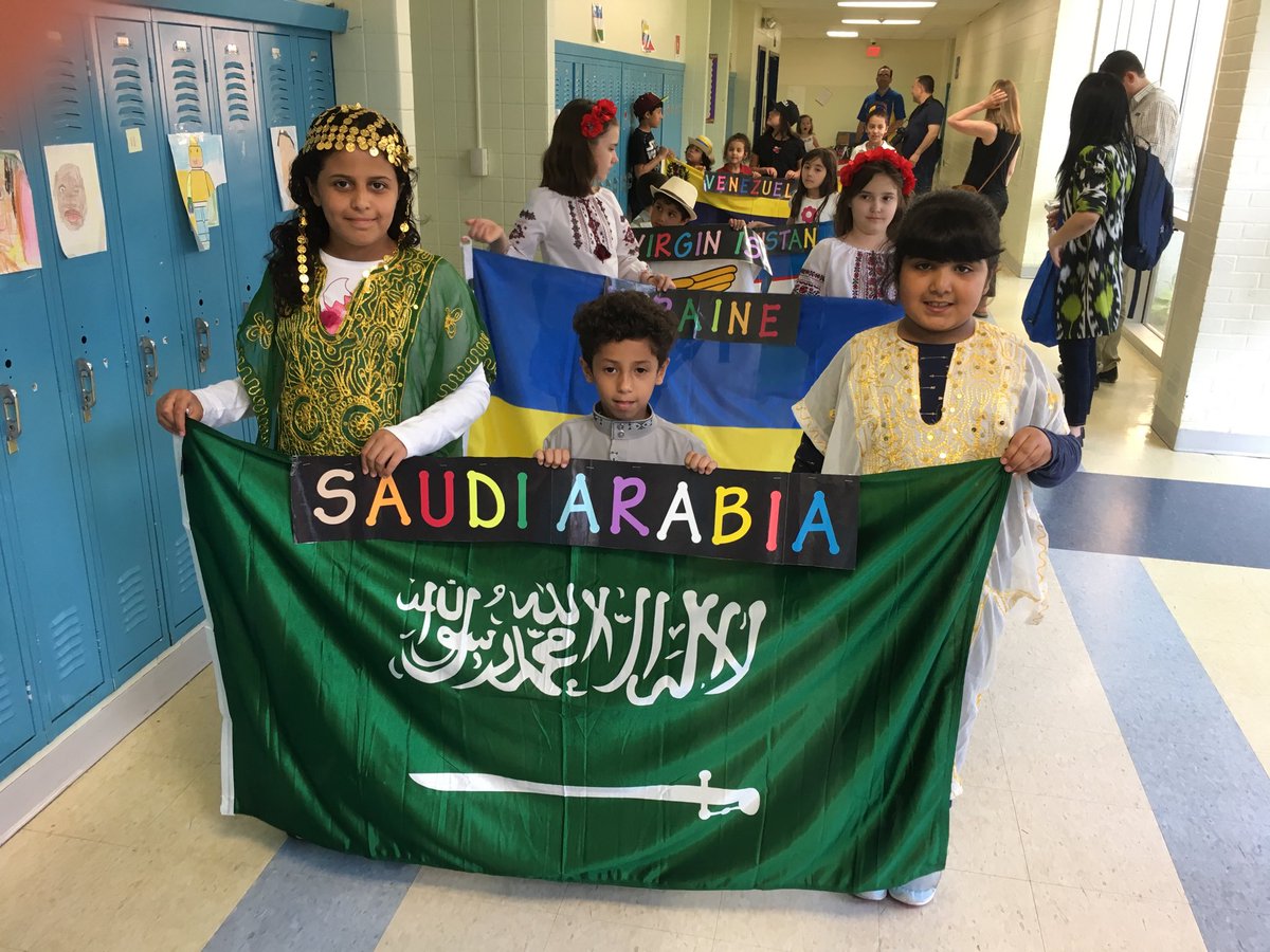 Parade of nations! # internationalnight <a href="/JohnAdamsElem/">John Adams Elem Sch</a>