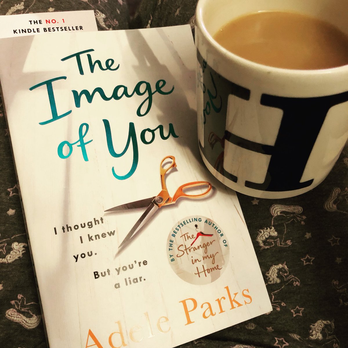📚Pjs on, cuppa and a spot of late night reading....perfect! #lovebooksactually #fridaynightreading #unicornsarelife #adeleparks #theimageofyou