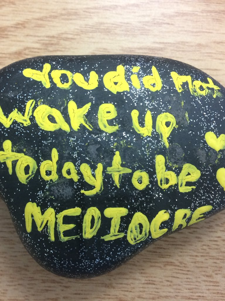 MsFolino's tweet photo. Look at these amazing kindness rocks for @MHS_YRDSB outdoor classroom! Grade 12s released some stress during this busy time of year by painting rocks that send a positive message. #mentalhealth #kindnessrockproject #OutdoorClassroom https://t.co/TbRy3tBfG1