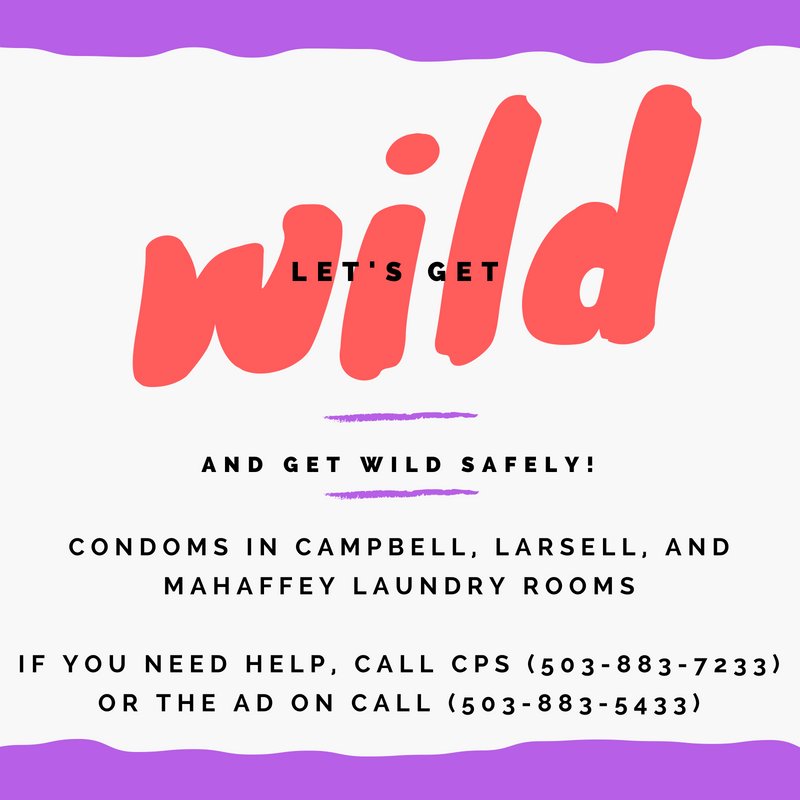 LinfieldHealth's tweet photo. It's Wildstock weekend, so get wild (safely)! Remember to use protection, call for help if needed, and keep risks low to have the best possible time! https://t.co/zUtDmVAONd