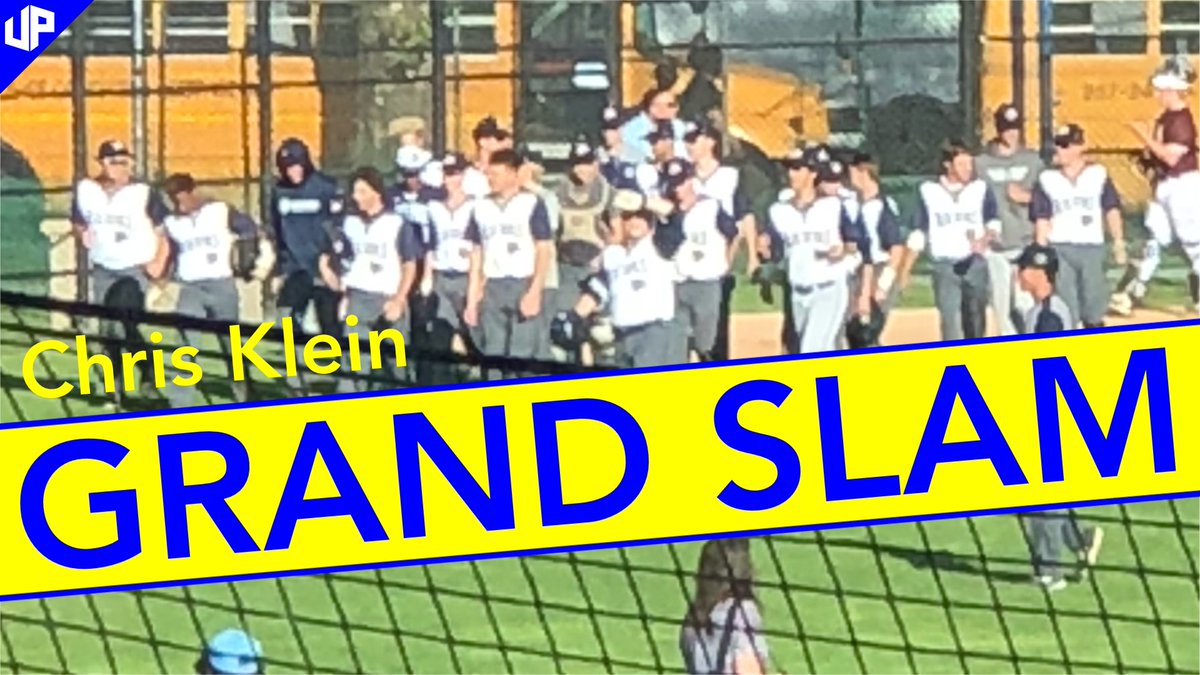 PolyBlueDevils's tweet photo. Poly Prep Junior Chris Klein hits a grand slam out of the park! Poly leads 10-1 top of the fifth. #polyprepbaseball #wvubaseball https://t.co/I4YbA6oCY2