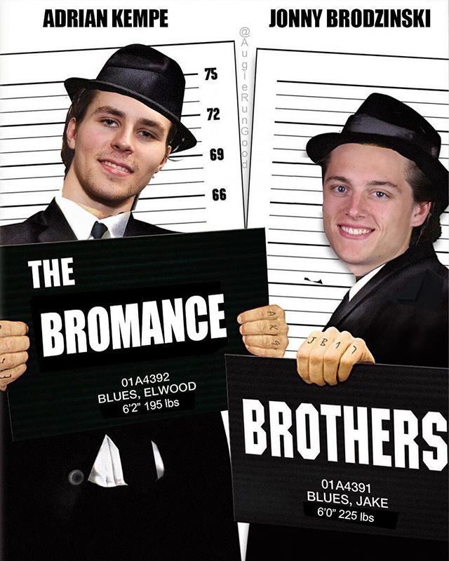 AugieLens's tweet photo. #LAKings photo caption contest entry paying homage to the #BluesBrothers. @adriankempe &amp; @brodzyy aka the #BromanceBrothers #NHL #GoKingsGo @lakings https://t.co/PreJfF1J0D https://t.co/jGrGMI5drv