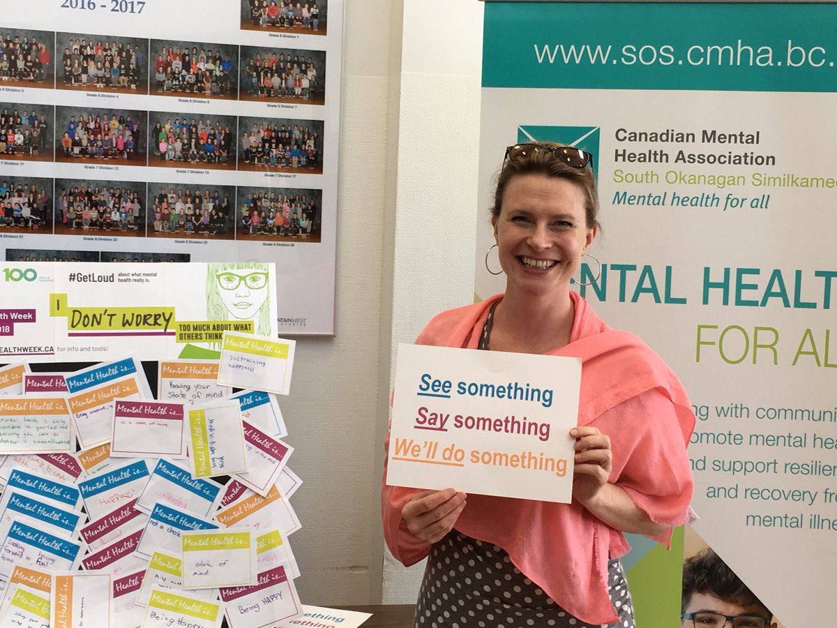 Liesel from <a href="/CMHABC/">CMHA BC</a> finishing #MentalHealthAwarnessWeek #MentalHealthWeek strong here at KVR!  Thanks for your support and caring this week!  #AttitudeofGratitude