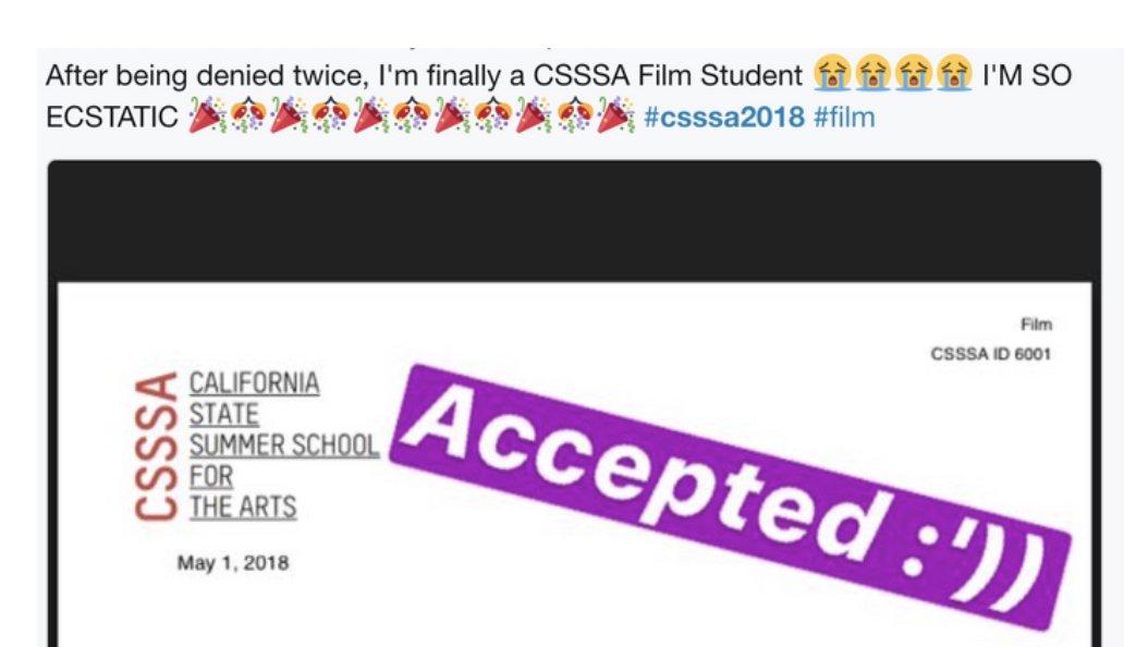 RealCSSSA's tweet photo. These #csssa2018 tweets make us ☺️😍😊! Get ready for an UNFORGETTABLE summer!!  #csssabound #csssa https://t.co/aOOa4Wrvkk
