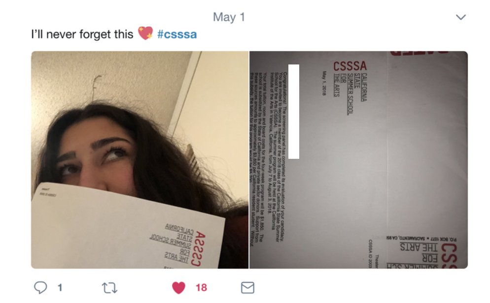 RealCSSSA's tweet photo. These #csssa2018 tweets make us ☺️😍😊! Get ready for an UNFORGETTABLE summer!!  #csssabound #csssa https://t.co/aOOa4Wrvkk