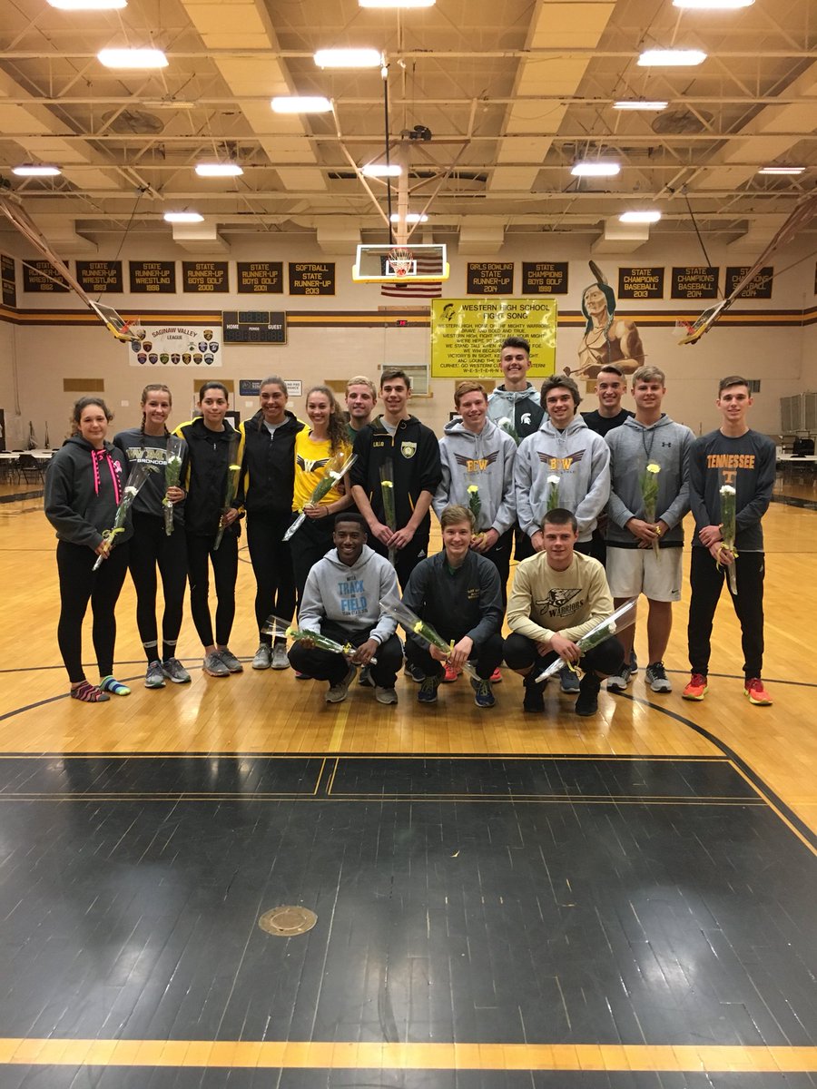 WarriorXC_TF's tweet photo. Shout out to our awesome seniors. Even though the meet was canceled, we still honored this awesome bunch.  So proud of these leaders on and of the field. https://t.co/wkoua4NO32