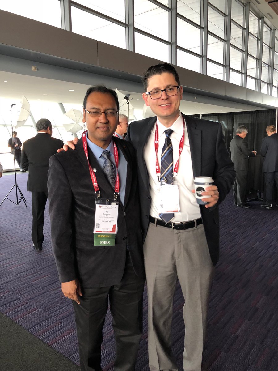 So proud to be a partner to Drs. Sengupta and Abdelhadi! Congratulations on your induction as Fellows of the Heart Rhythm Society. They’re fortunate to have you!!!