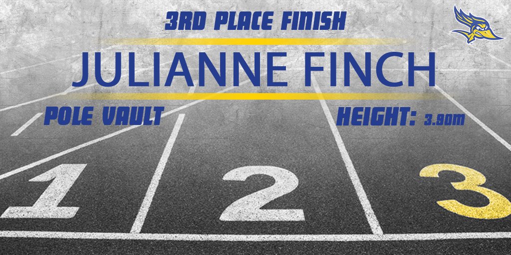 CSUBAthletics's tweet photo. #CSUBtrack: Julianne Finch earns a bronze medal π₯ and First Team All-Conference award in the pole vault at the WAC Outdoor Championships! The sophomore reset her own @CsubTrack program-best mark at 3.90m (12-09.50).
#allrunners #WACotf https://t.co/pYXrhbl1KS
