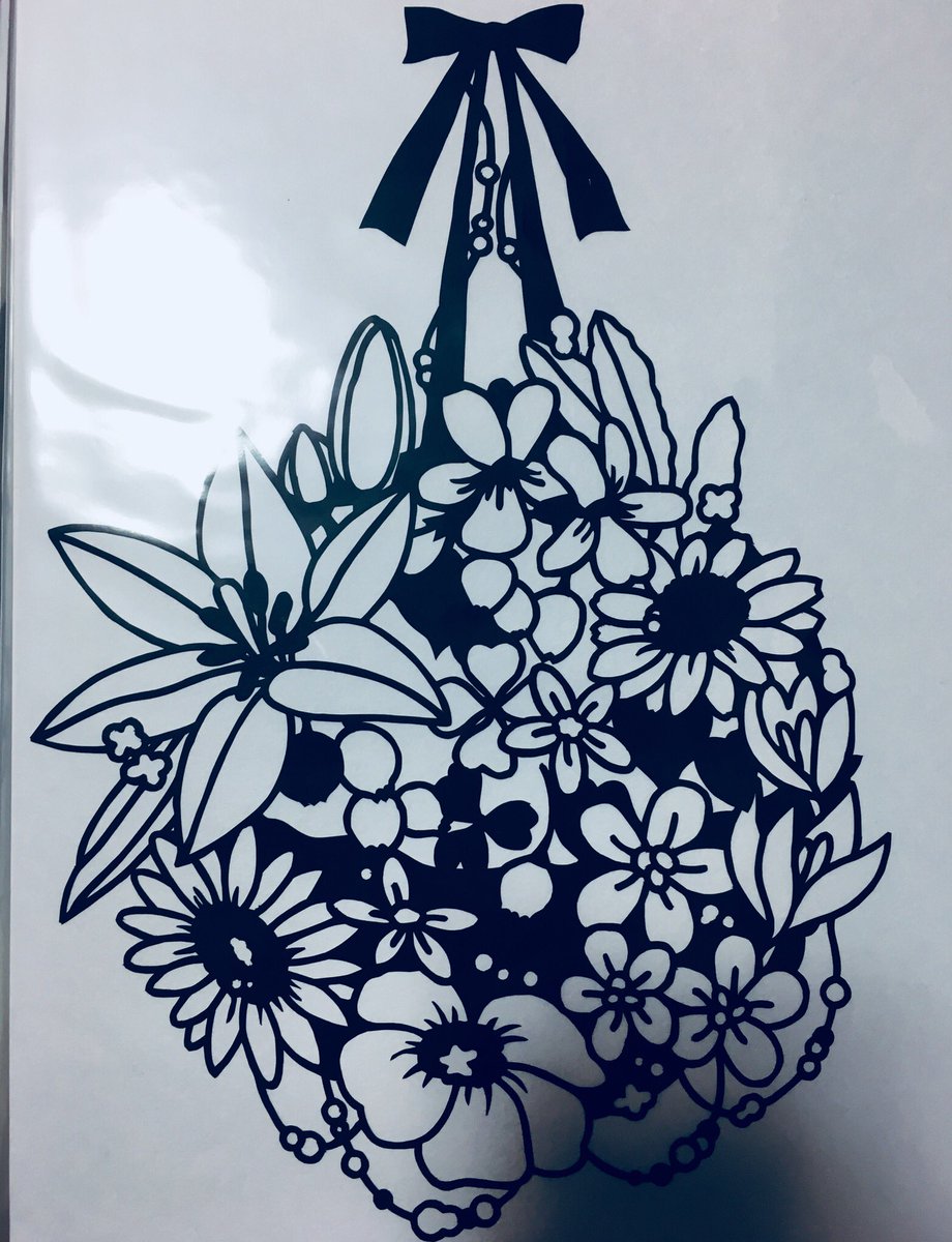 最高かつ最も包括的な切り絵 花 図案 最高の花の画像