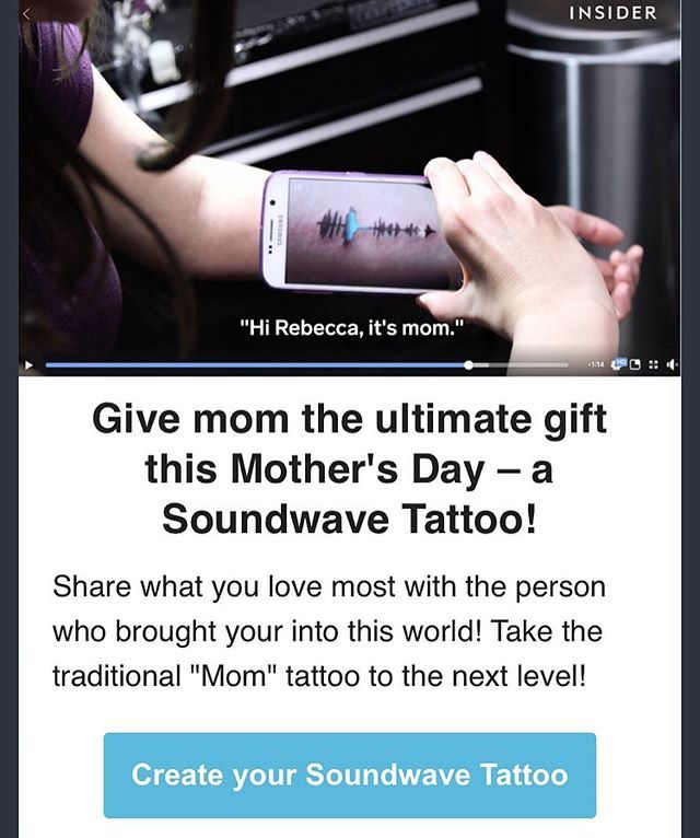 soundwavetattoo's tweet photo. Carry the sound of your mother's voice with you everywhere you go. 💜 At https://t.co/9xRxB4DB2N you can create your account upload your audio, and find an artist near you that is available for commemorations and honorarium #SoundwaveTattoos. #mothersd… https://t.co/DFTl0Zqbia https://t.co/UZpln5RhGG
