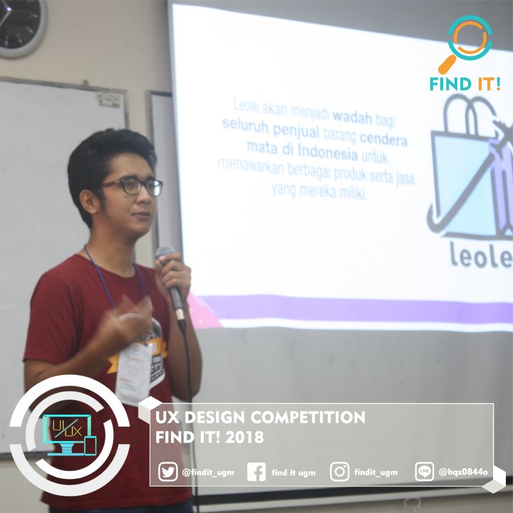 FindIT_UGM's tweet photo. [LIVE REPORT] 
[UX DESIGN COMPETITION] 

Sedang berlangsung presentasi oleh UX Design Competition asal FMIPA UGM di Ruang E3 gedung DTETI lt.2 

#FindIT2018 
#FindYourInnovation 
#FindYourBest 
#IMWITHFindIT18 
#FINALFindIT18 
#lombaIT https://t.co/LSlbvePsKQ