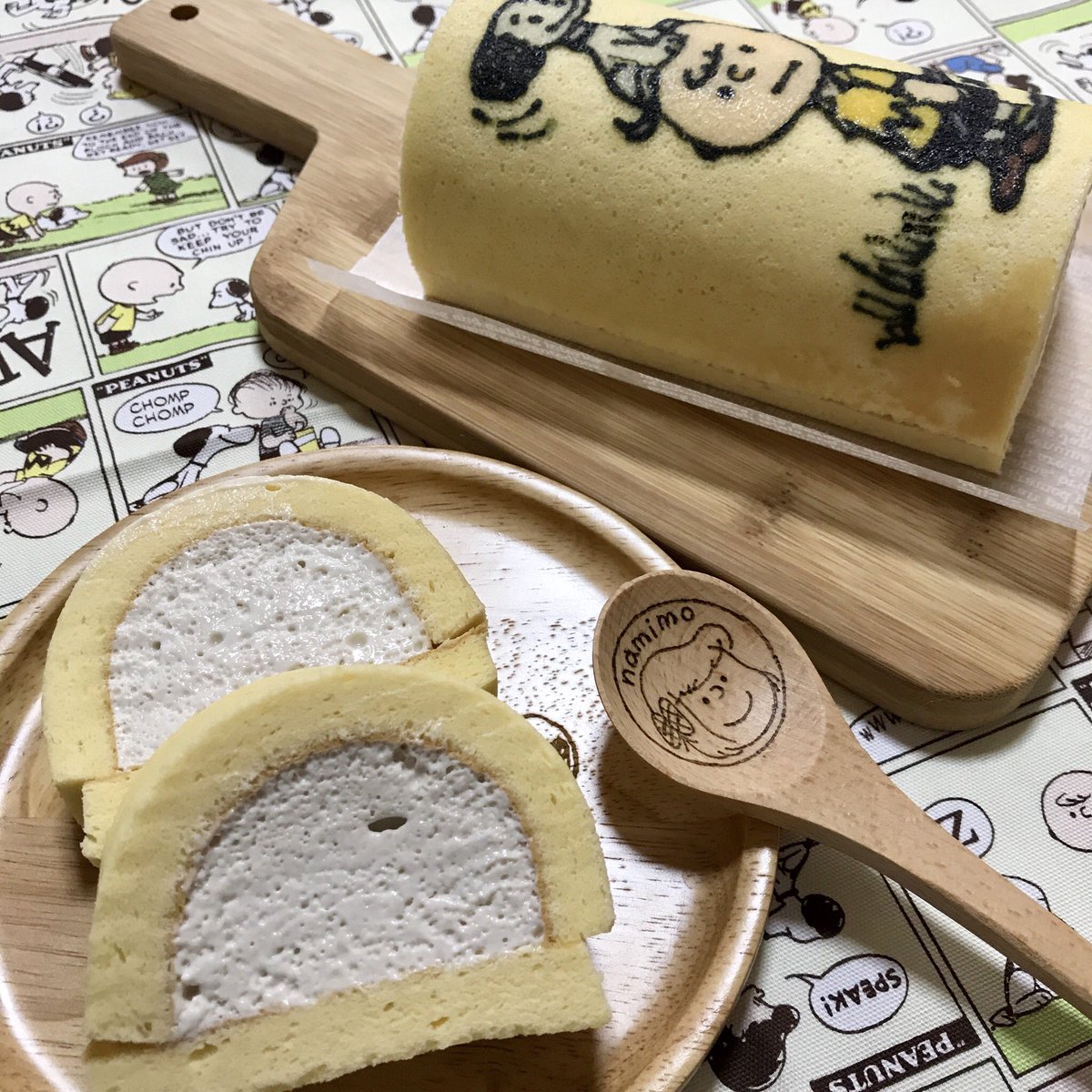 ｎａｍｉｍｏ スヌーピーのデコロール アーモンドミルクムース スヌーピー デコロールケーキ パータデコール