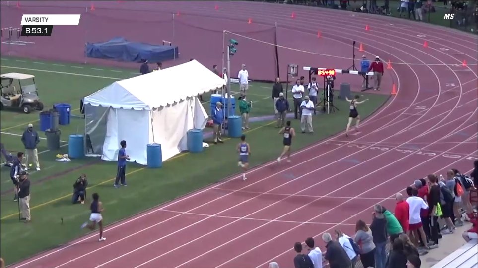 Saint Anthony's <a href="/FriarsTFXC/">St. Anthony's TF/XC</a> goes 1-2 at Loucks, leads 6 guys under 9mins, <a href="/MasonGatewood/">Mason Gatewood</a> with the win at 8:55! <a href="/milesplit/">MileSplit US</a>