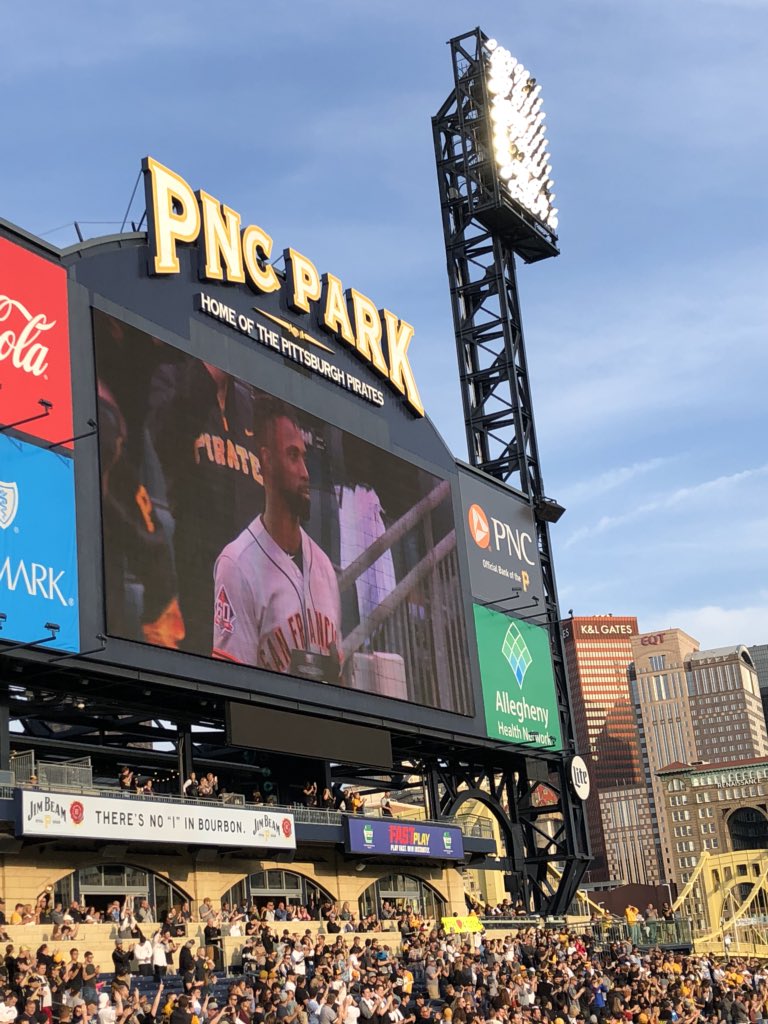 AshleyMutschler's tweet photo. It’s a perfect night with the @Pirates 💛⚾️🖤 #letsgobucs #ThankYou22 https://t.co/vLP27UOIVY