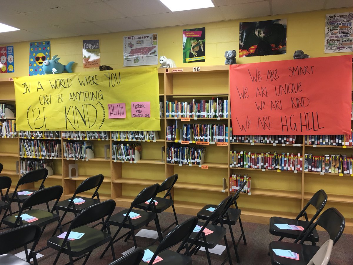 HGHillCounselor's tweet photo. What an awesome day with our girls at @HGHillMiddle’s first @kindcampaign assembly! We are committed to a culture of KINDNESS AT H.G. HIll 💛so proud of the conversations and steps taken by our students #PantherPride 🐾 

@MNPScounselors @MetroSchools @MNPSDirector @HGHillMiddle https://t.co/EVD2P062Ed