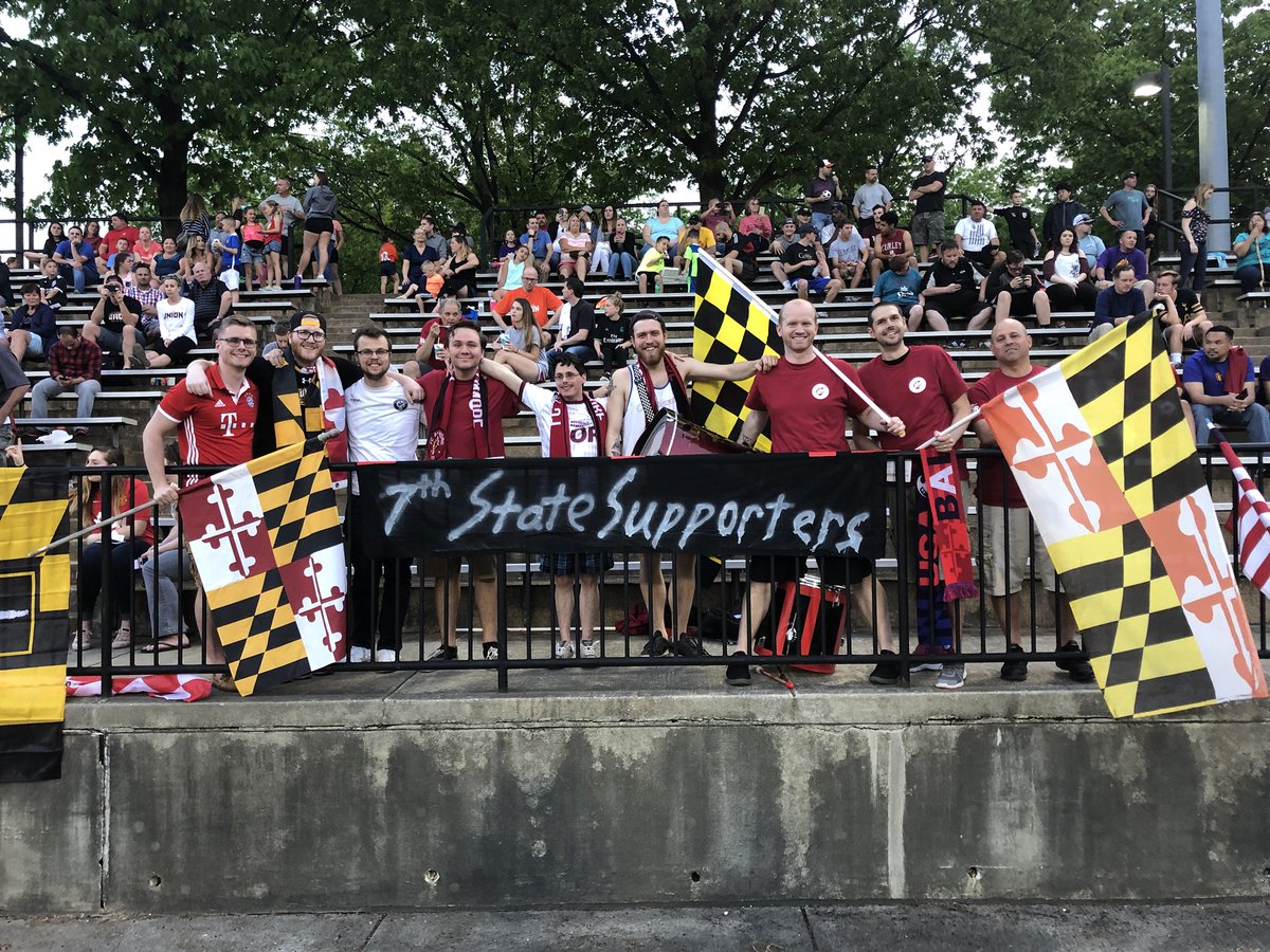.@The7thState is live and direct at @fcbaltimore1729’s home opener. It is currently 0-0 during halftime. #FCBaltimore