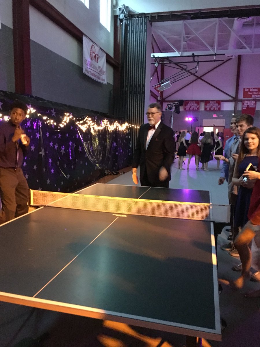 Oleksymath's tweet photo. Mr Vincent beating the kids at ping pong at 8th grade formal 👍🏻@conradprincipal https://t.co/w0WvoKuBTI