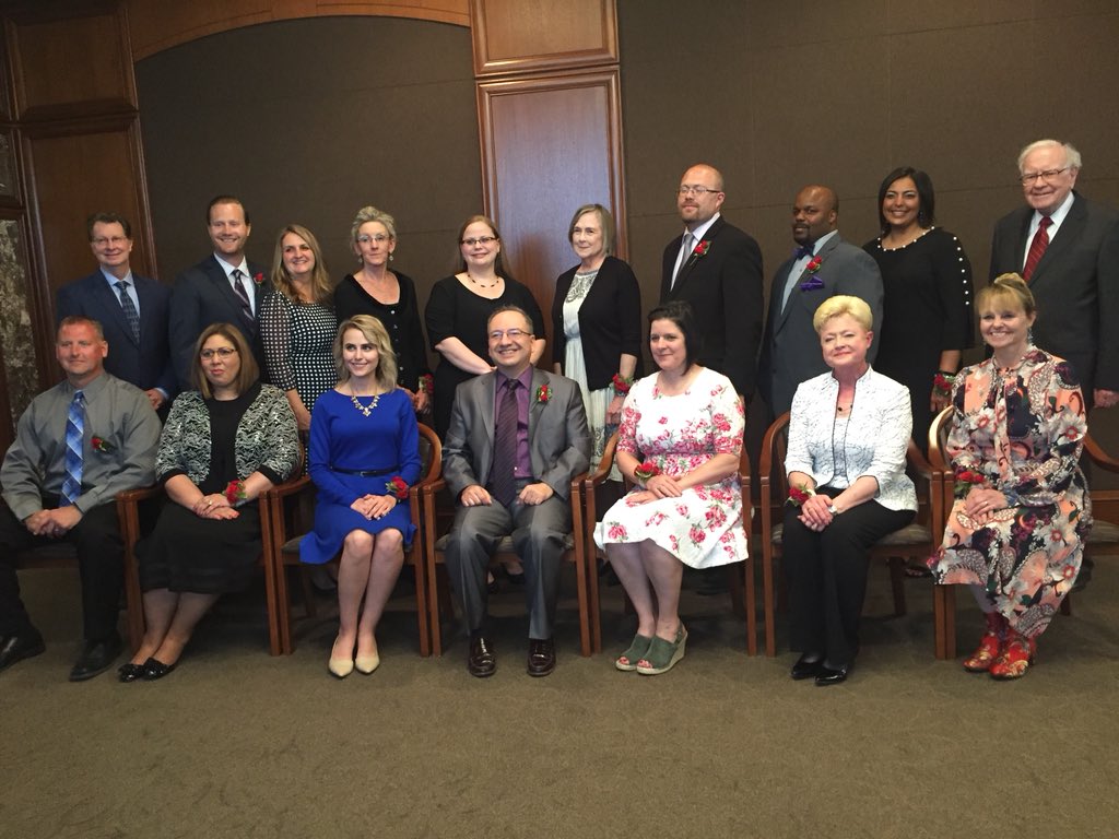 TalbottEdD's tweet photo. Exciting event! Alice Buffett Outstanding Teacher celebration. What a wonderful group of educators. I have worked with three of them.  McMillan has been so fortunate to now have 5 in the last four years. . . so blessed to have such great teachers.  @OmahaPubSchool @OPS_McMillan https://t.co/ECLA8SiUrz