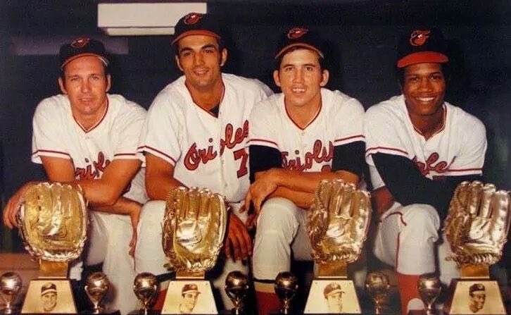 Super70sSports's tweet photo. These guys won 35 Gold Gloves between them. Is that any good? https://t.co/9Gsay8BIOn