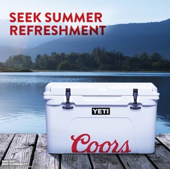 yeti coors light cooler