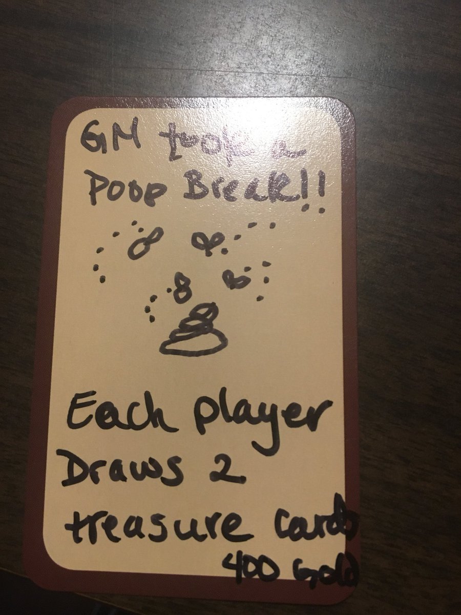 dee_ell_kay's tweet image. #HouseRule cards are ALWAYS the best!! #munchkin #familygamenight #poopjokes