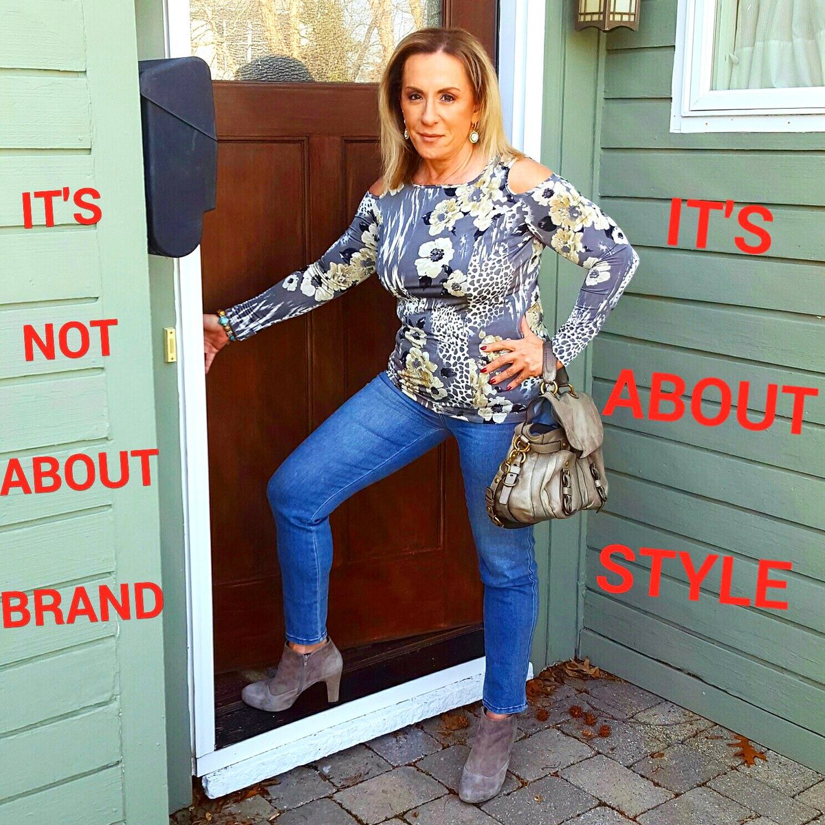 follow_Phyllis's tweet photo. Never allow others to define your #style
#almost67 #fashion #BeYou
#jeans #fashionaddict https://t.co/mbNeww4Pep