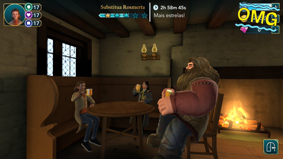 MilaSanches87's tweet photo. #sextou 
Tomando aqui cerveja amanteigada com Hagrid no Três Vassouras 
#HogwartsMystery https://t.co/1FOWwHohjt