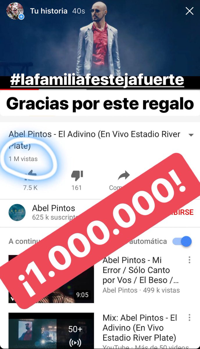AbelPintos's tweet photo. ¡Y gracias por este regalazo! ❤️❤️❤️❤️❤️���️❤️❤️❤️❤️❤️❤️❤️❤️❤️❤️❤️❤️❤️❤️❤️❤️❤️❤️❤️❤️#LaFamiliaFestejaFuerte https://t.co/CRJ4zvAJff
