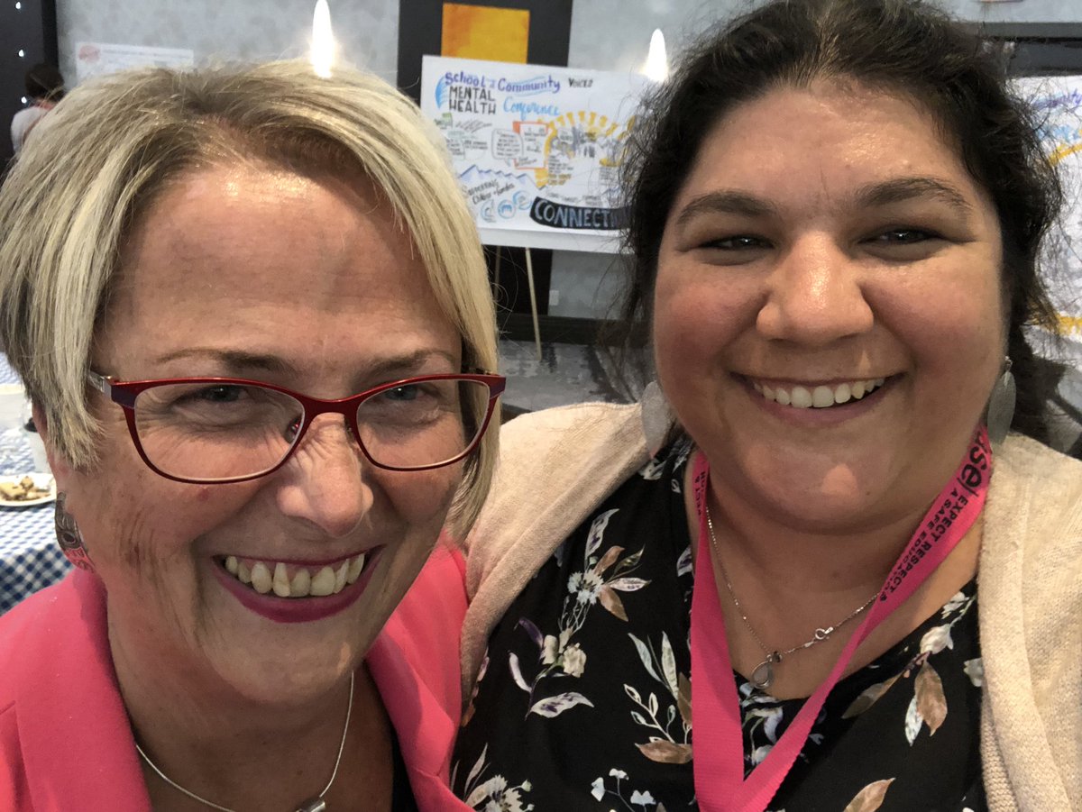 550_rhiannon's tweet photo. It’s always a pleasure to spend time with my good friend @DarcyJudy thanks for coming to speak at #scmhc2018 feeling hopeful for better supports, services, & relationships https://t.co/xRz5wQJqTZ