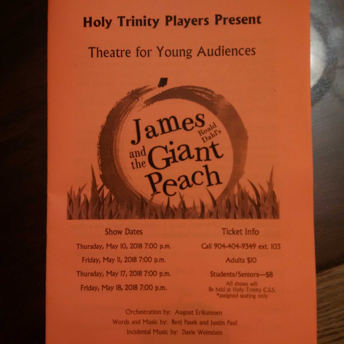 An awesome production at Holy Trinity C.S.S!  Congrats to cast and crew! If you go, you will enjoy!