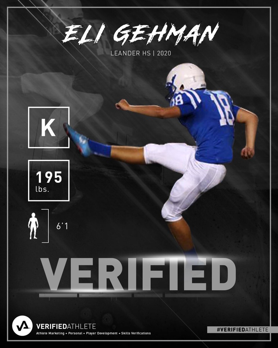 EmpowerRecruits's tweet photo. #VerifiedAthlete 
            Is proud to announce! 

               2020 K Eli Gehman 
                          From 
             Leander HS is Officially 

                       VERIFIED!     

           Welcome @EliGehman ! 
    #BeMore #LevelUp #ThevAWay https://t.co/wzJlISCvhi