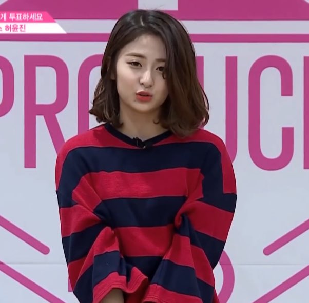 produce 48 lqs 🍰 on Twitter: "♪ #프로듀스48 → heo yunjin ♡¨̮…