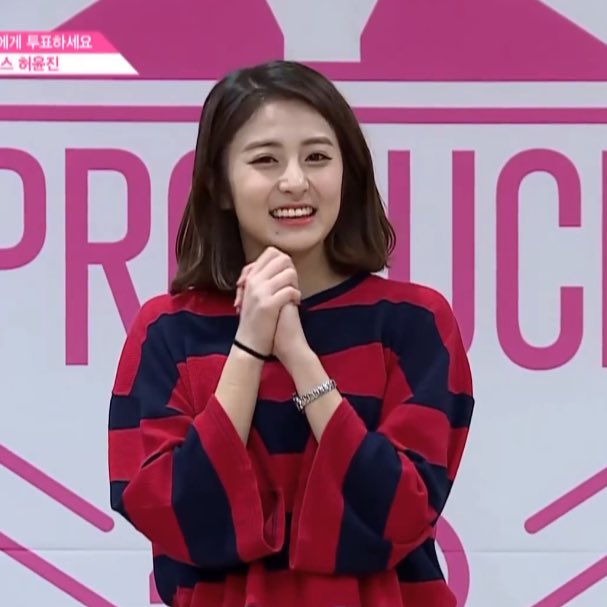 produce 48 lqs 🍰 on Twitter: "♪ #프로듀스48 → heo yunjin ♡¨̮…