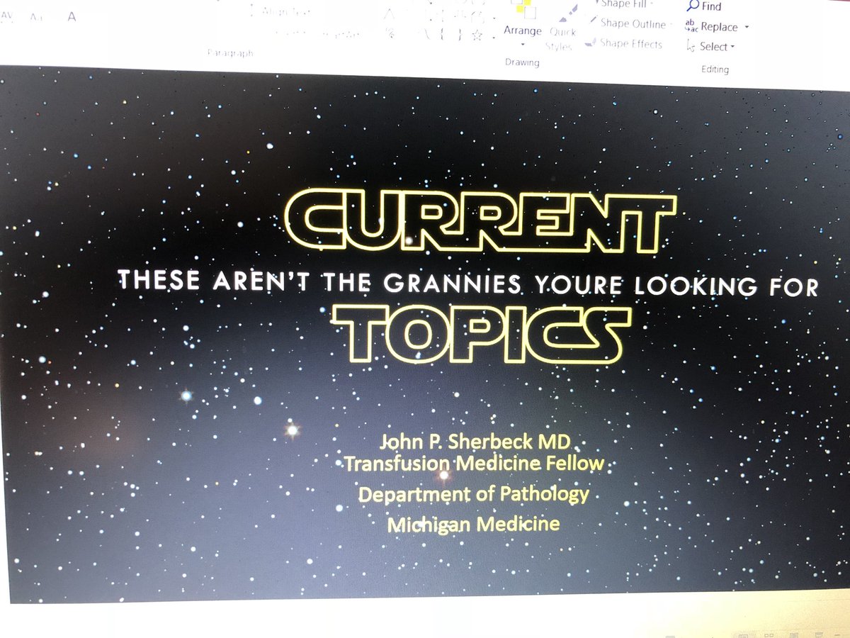 TeamCaptainJohn's tweet photo. So this should be fun...taking the #LabWeek2018 theme to heart, even if I’m a few weeks late...#blooducation #CurrentTopics2018 #TransfuseLocal #StarWarsPuns https://t.co/Ot3DzHP5YN