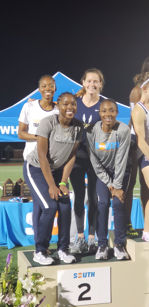 TF | They've been up here before - the CSU 4x400m relay team took 🥈🥈🥈🥈 to cap the final podium finish for the Bucs at the #BigSouthOTF Championships #GoBucs #WeAreCSU