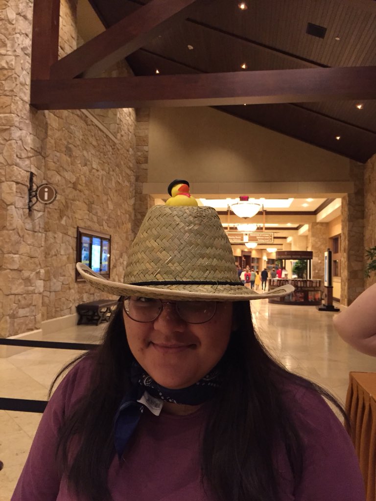 Having fun at the Texas hoedown! #bpanlc2018 #onlyintexas